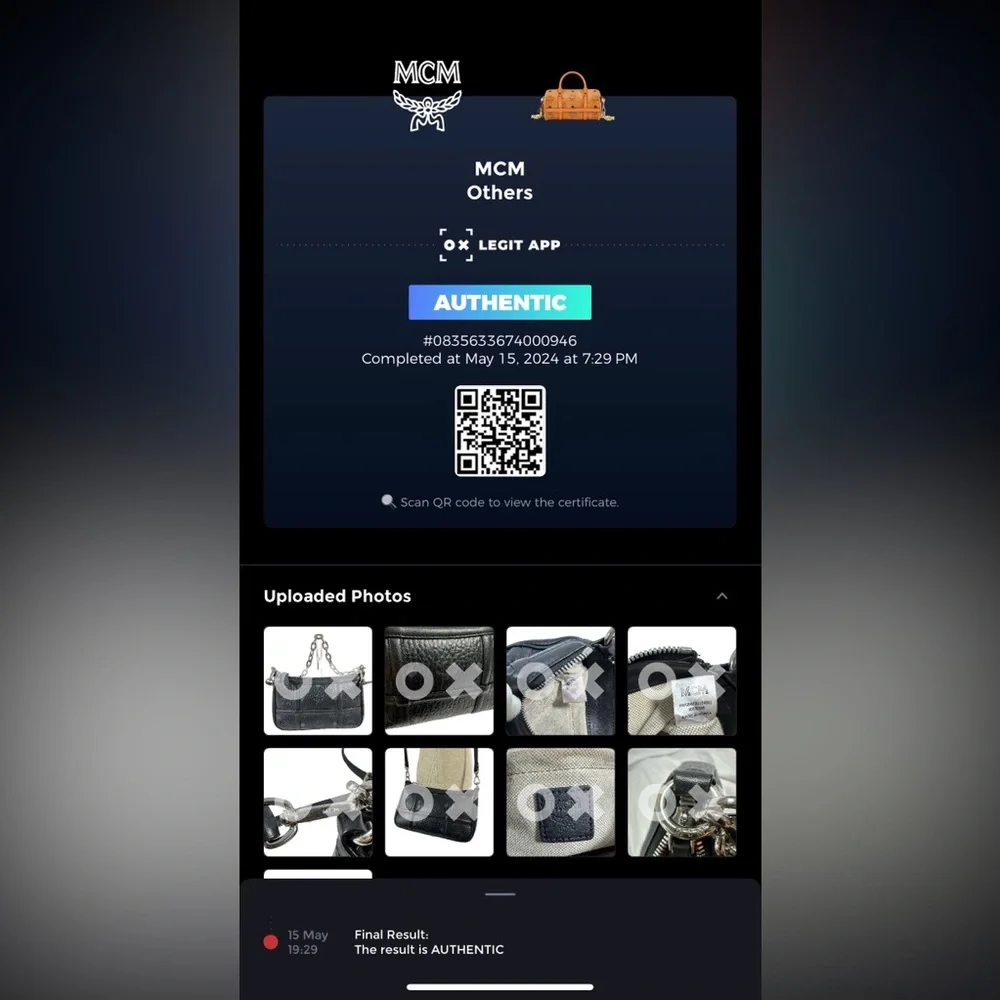 MCM  Michael Cromer Delmy Visetos Mini signature black shoulder bag chain - Picture 16 of 16